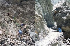 11 Blasting A New Path Through The Rock On The Trail From Korophon To Jhola